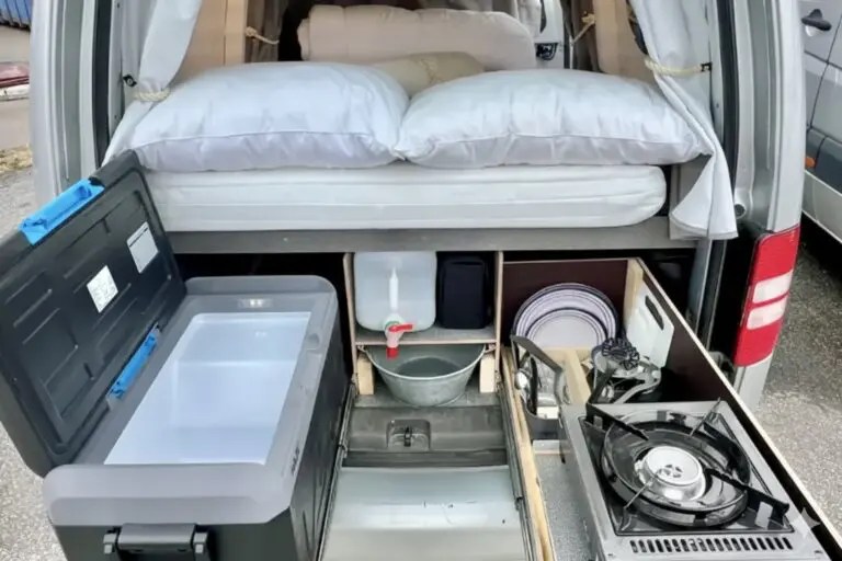 campervan compact behind